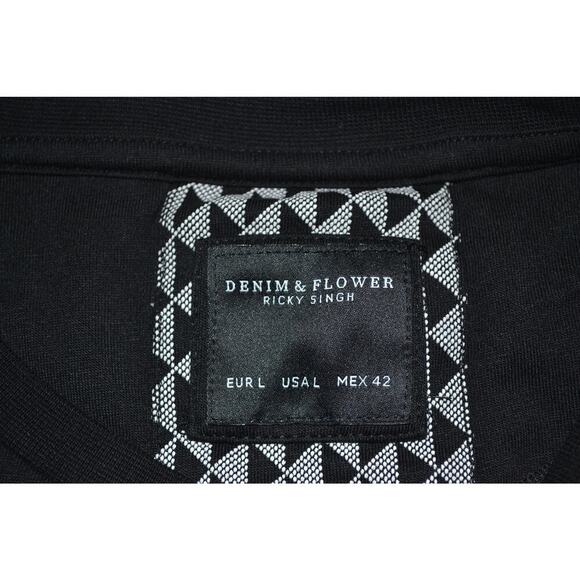 Ricky Singh Denim & Flower guapo T-Shirt Size Large - Picture 4 of 6